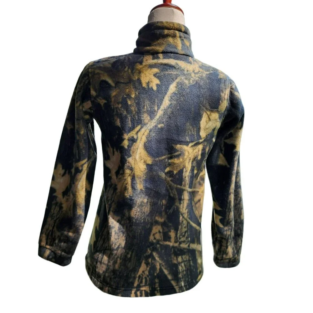 Columbia Boys Zing III Timberwolf Printed Fleece Jacket Size M‎